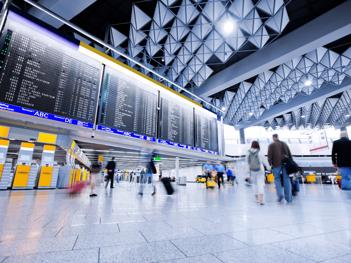 Busy airport